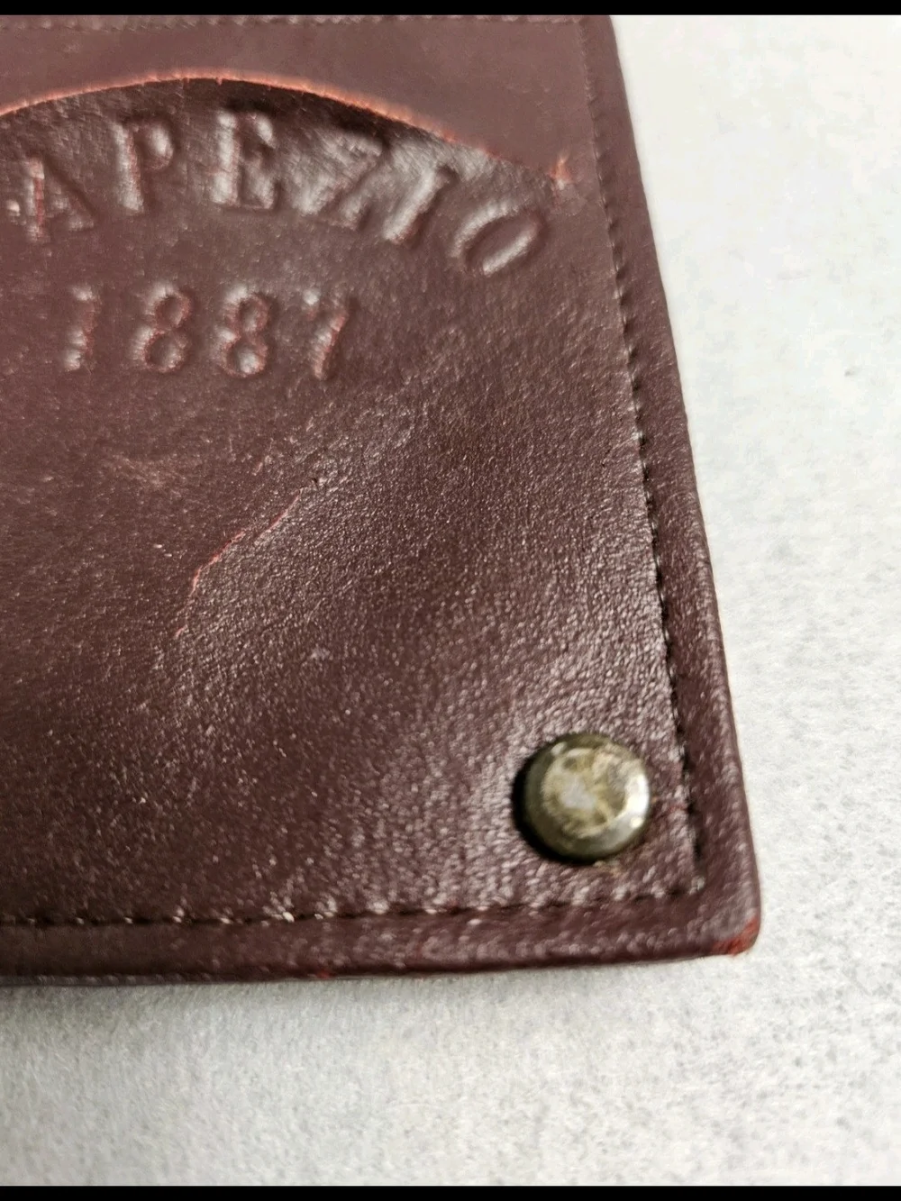 Vintage Capezio 1887 Brown Leather Photo Card Wallet Holder